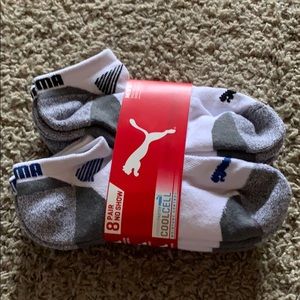 8 Pair Puma No Show Socks